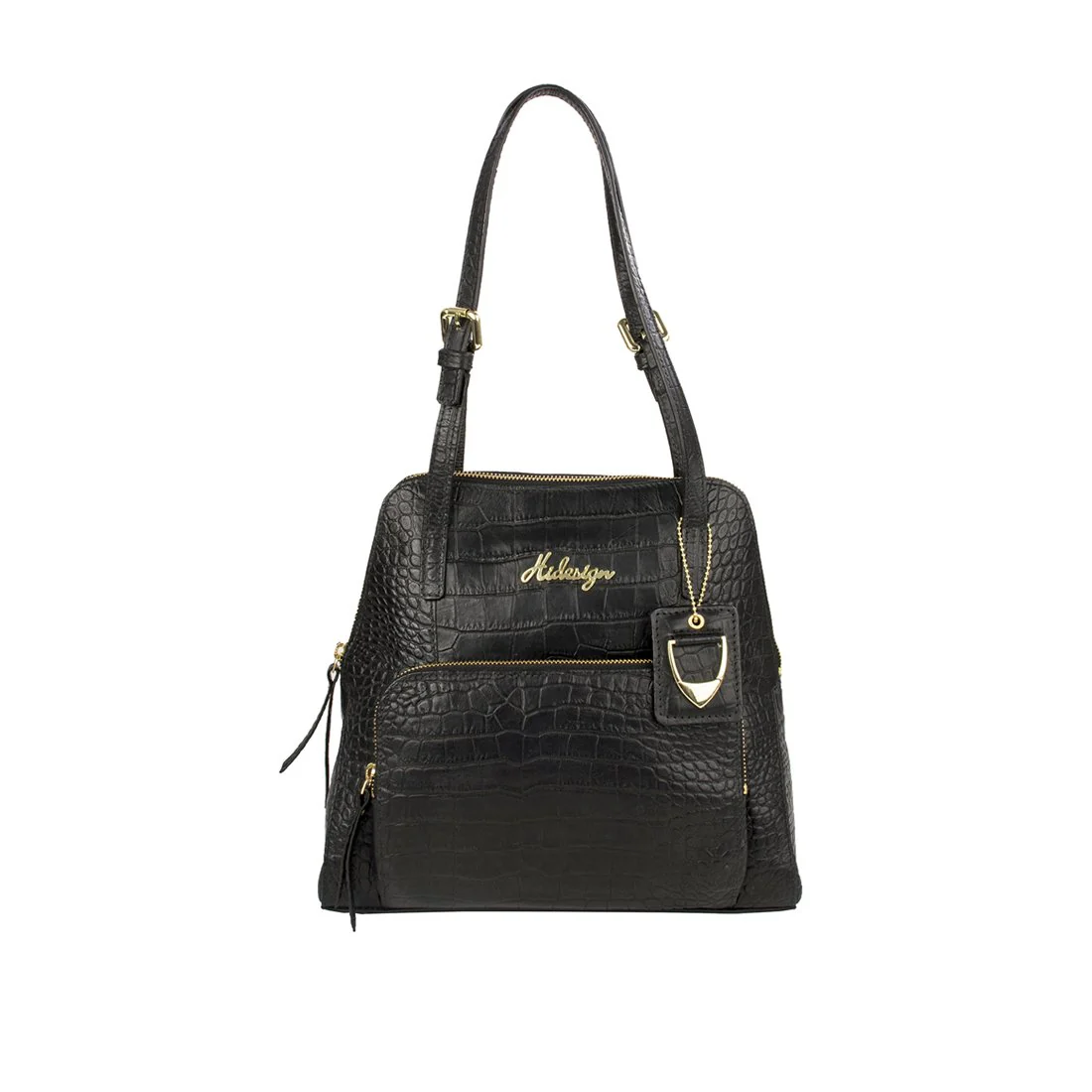 109 01 Black Leather Tote Bag