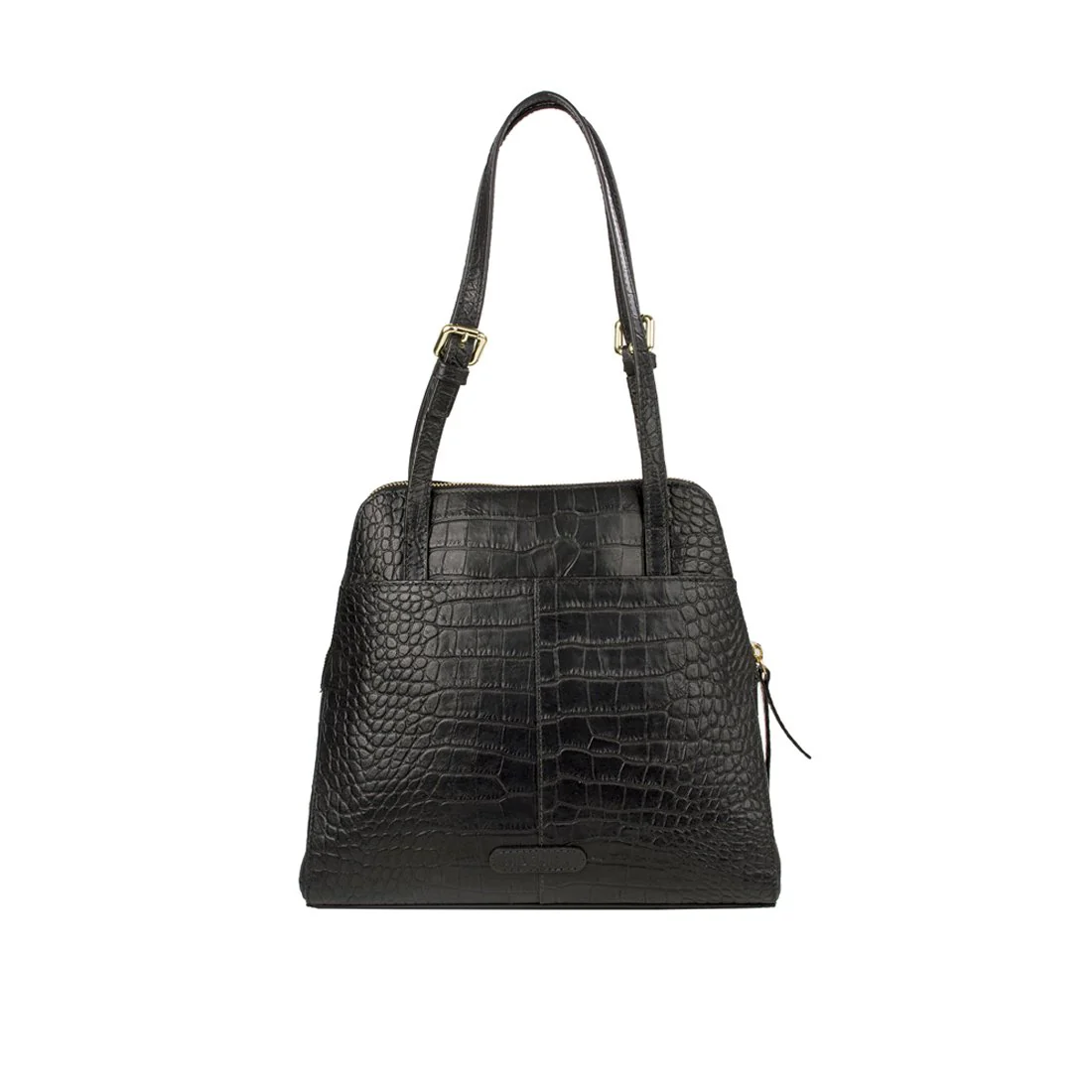 109 01 Black Leather Tote Bag - Image 3
