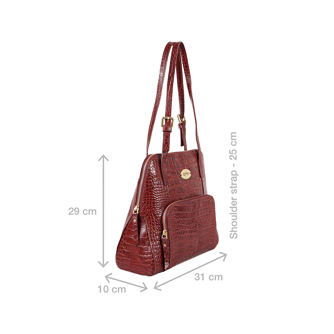 109 01 Red Leather Tote Bag - Image 2