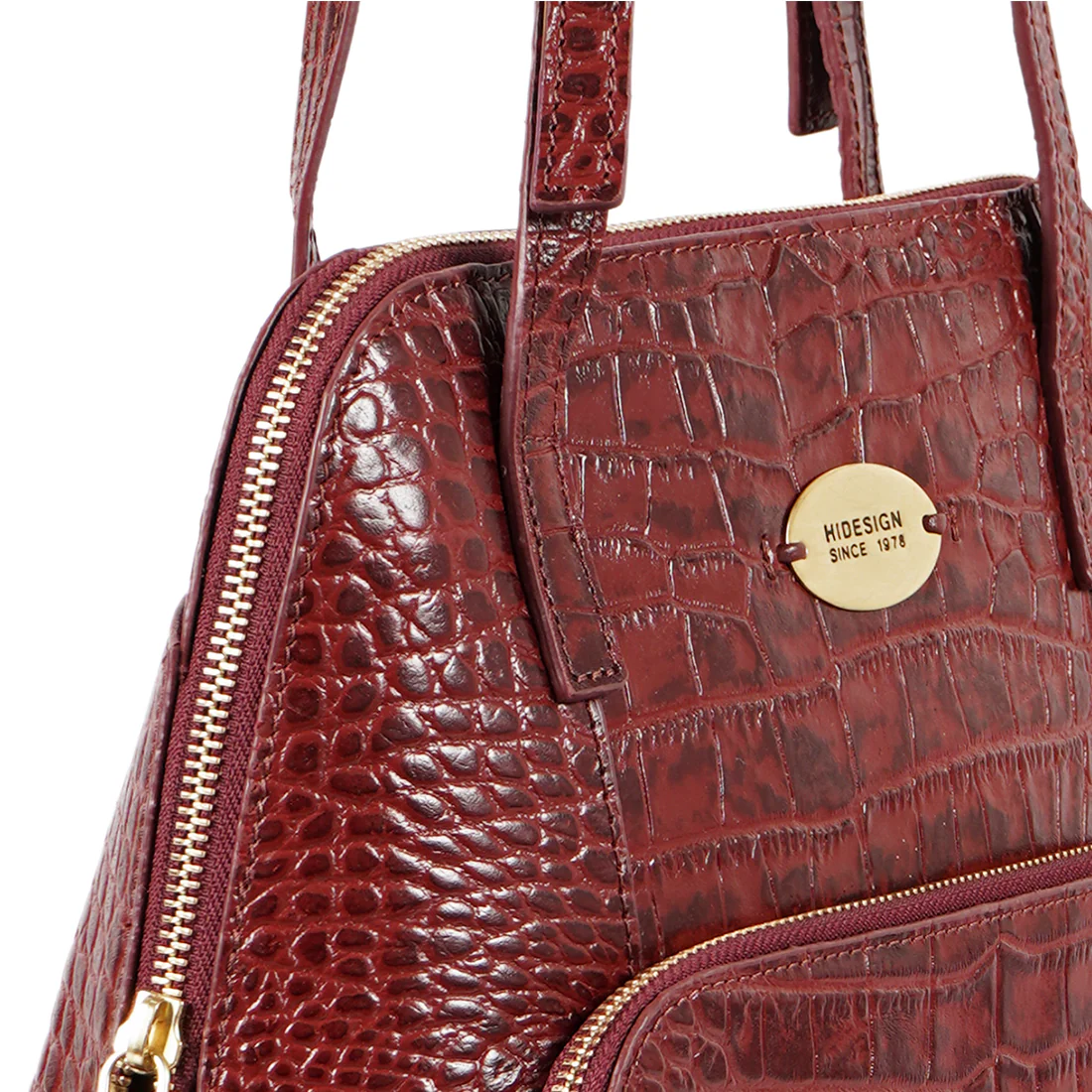109 01 Red Leather Tote Bag - Image 4