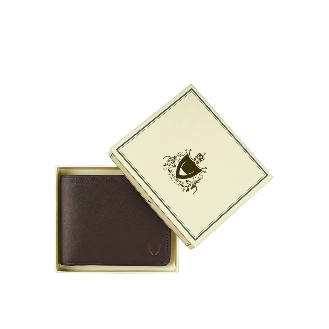 17 Brown Leather Bi-Fold Wallet - Image 8