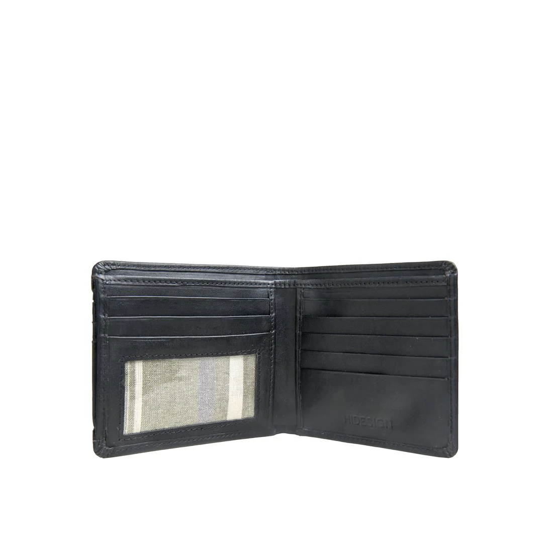 21036 Black Leather Bi-Fold Wallet - Image 2
