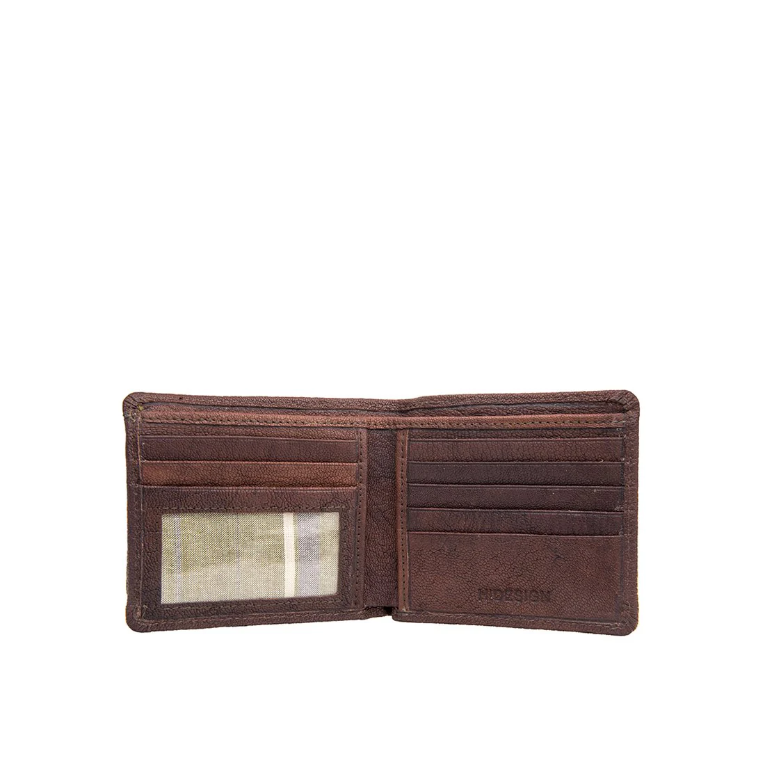 21036 Brown Leather Bi-Fold Wallet - Image 2