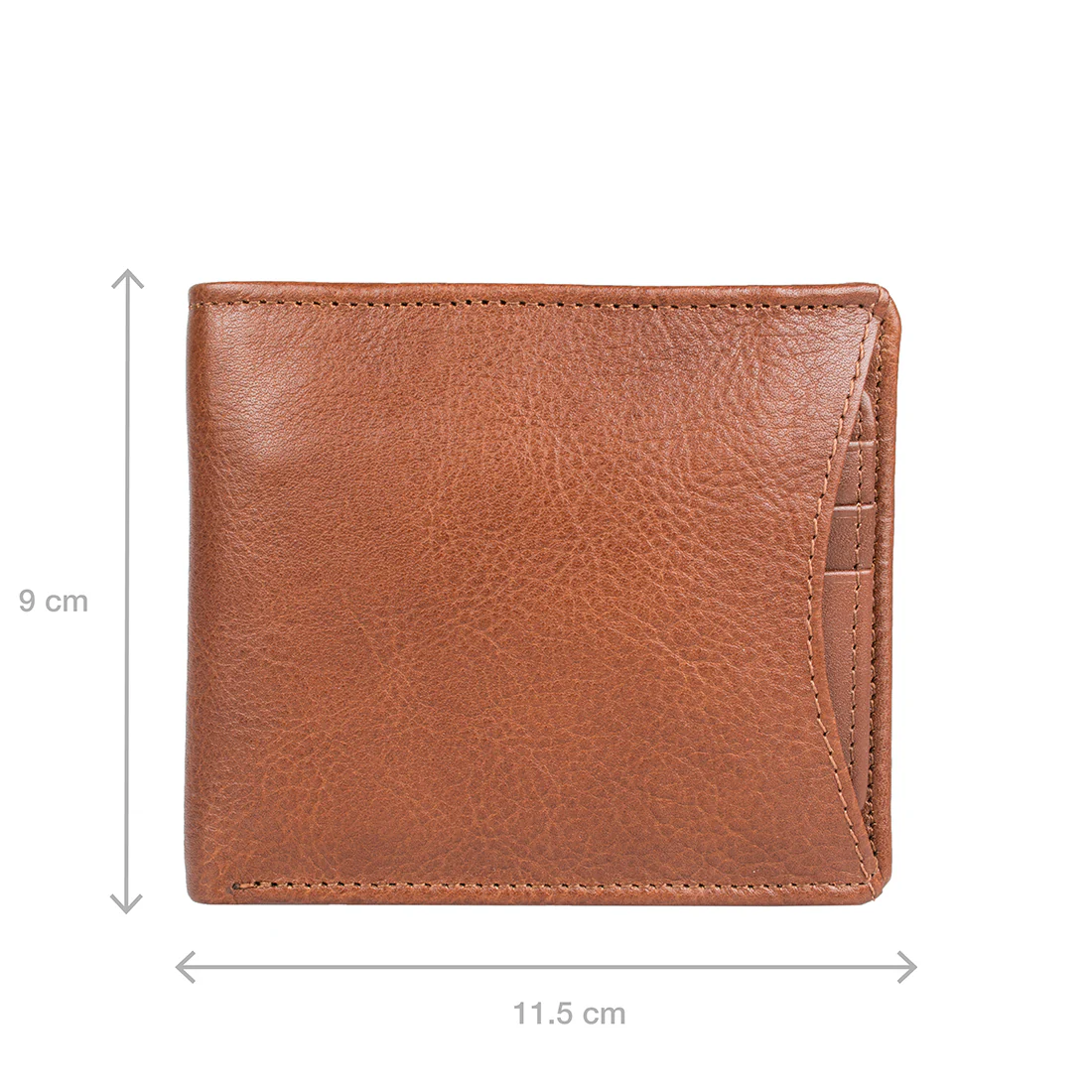 21036 Tan Leather Bi-Fold Wallet - Image 2