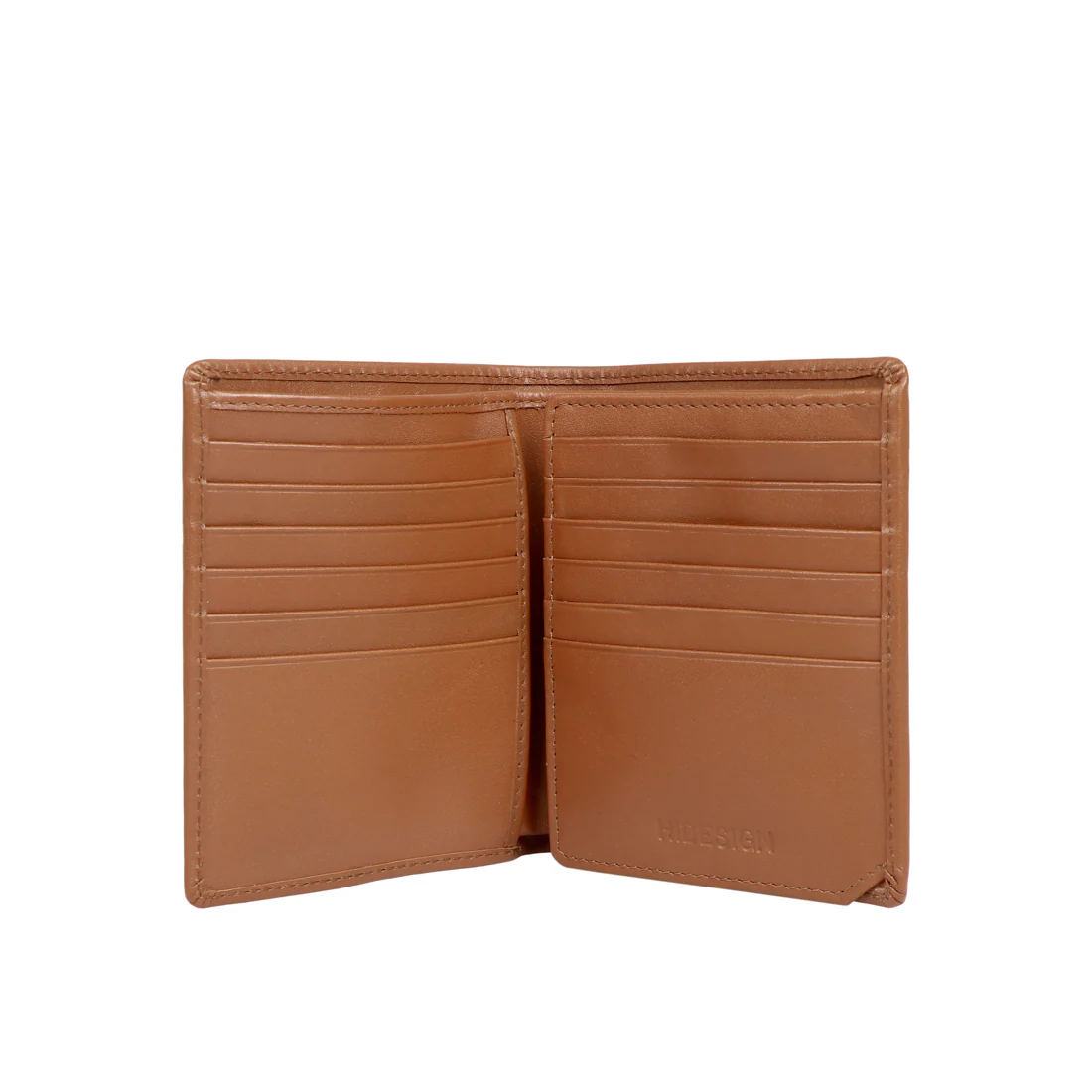 253-L015 Tan Leather Bi-Fold Wallet - Image 4