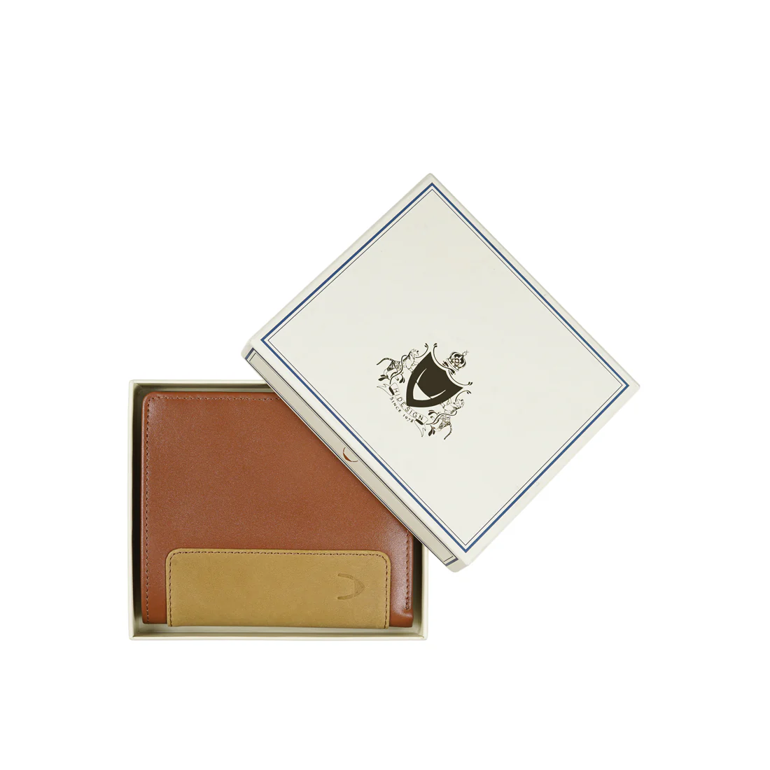 253-L015 Tan Leather Bi-Fold Wallet - Image 8