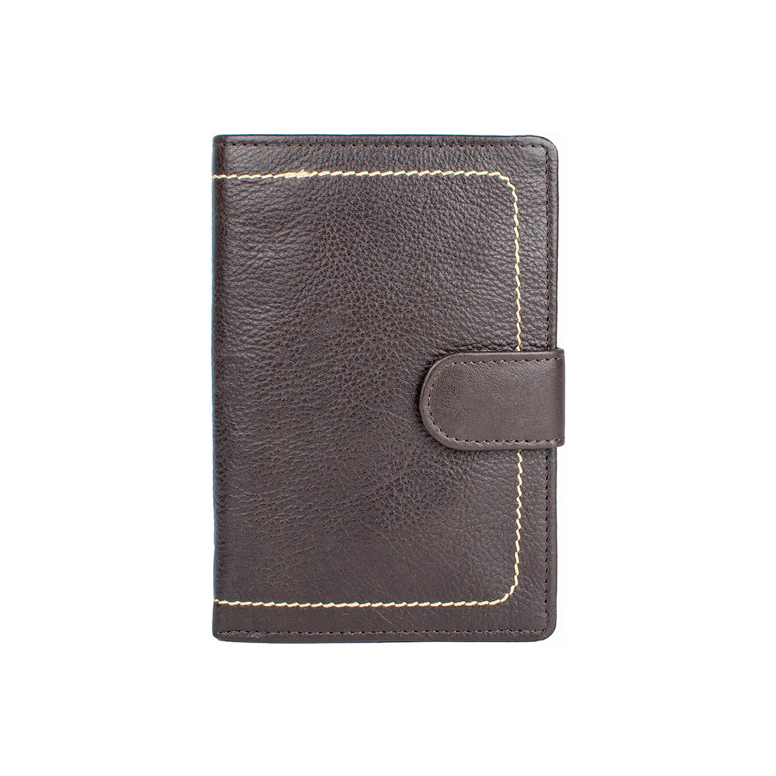 258-Ph Rf Brown Leather Passport Holder