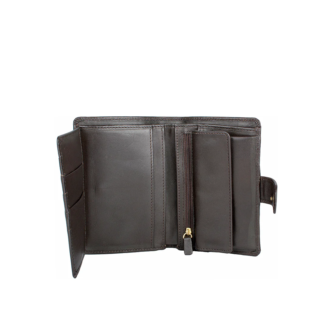 258-Ph Rf Brown Leather Passport Holder - Image 4