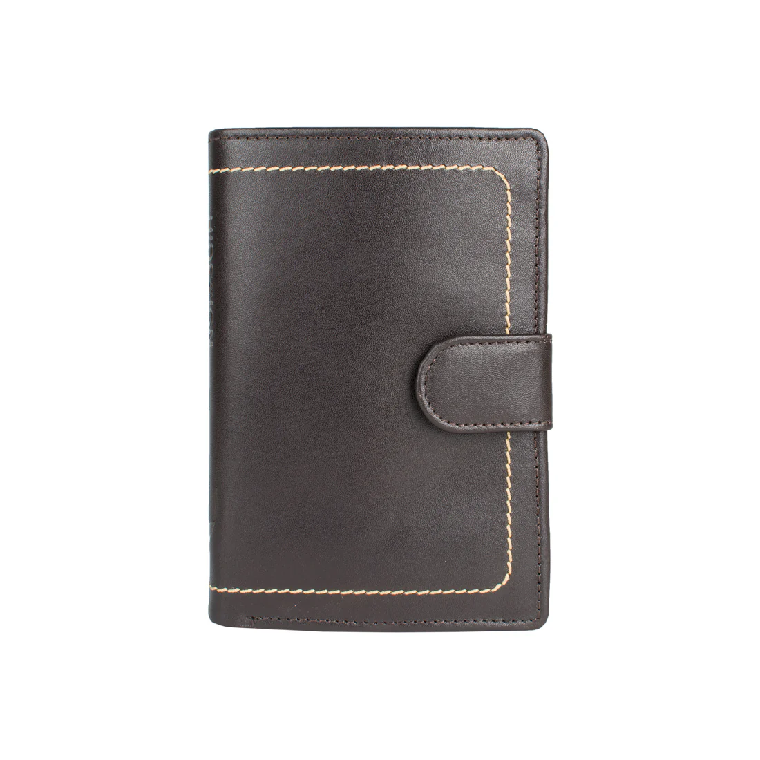 258-Ph Rf Brown Leather Passport Holder