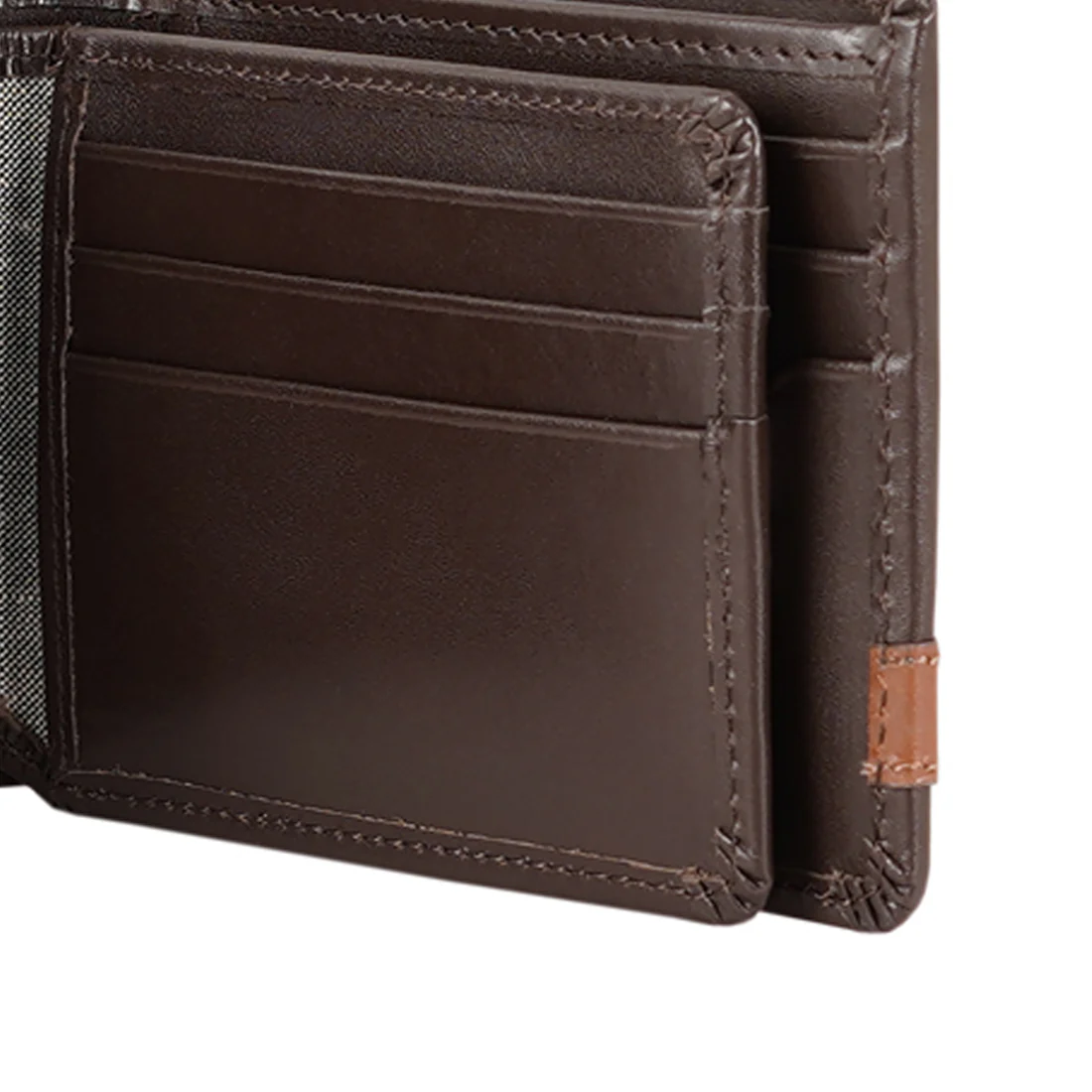 259-2020S Brown Leather Bi-Fold Wallet - Image 8
