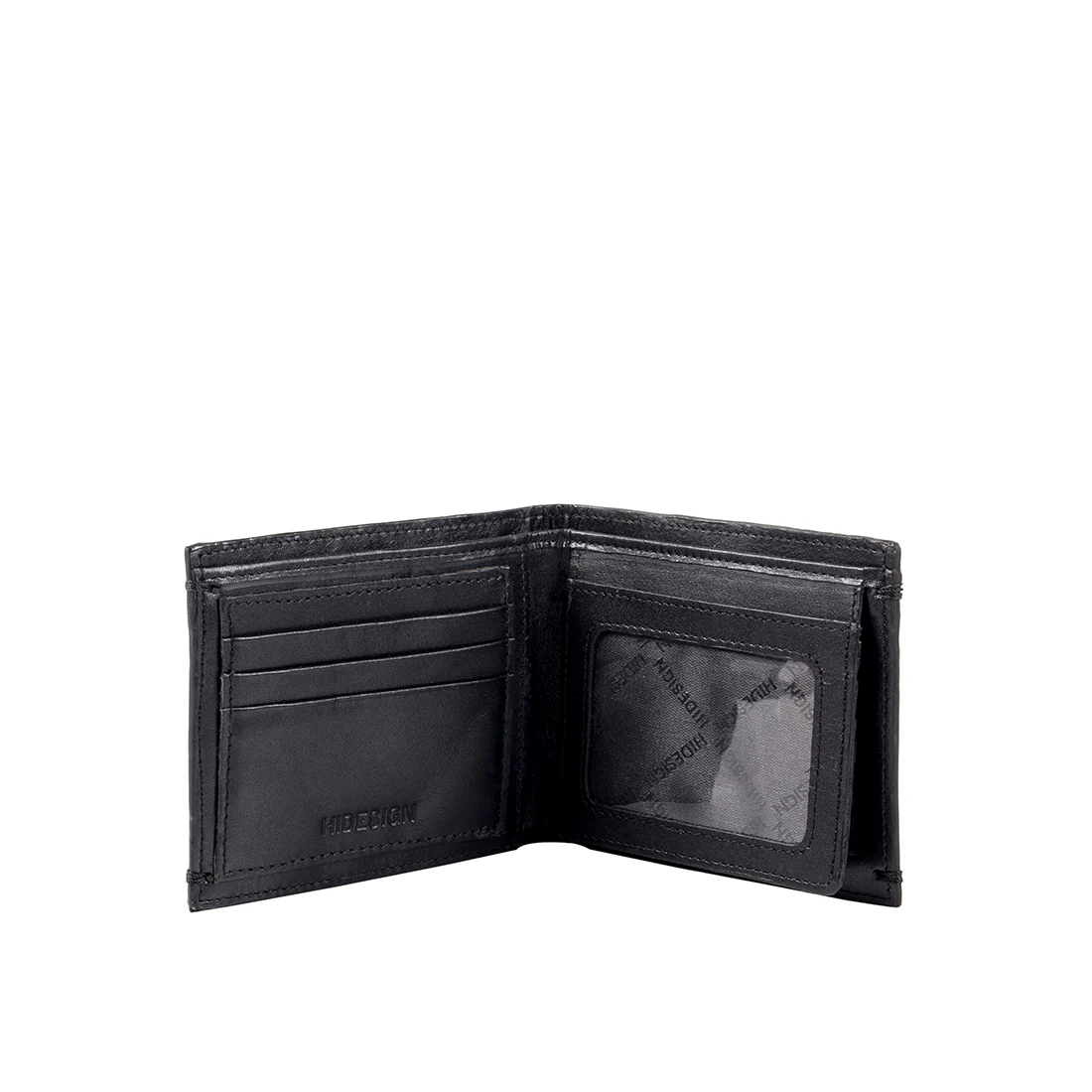 261-2021S  Black Leather Bi-Fold Wallet - Image 2