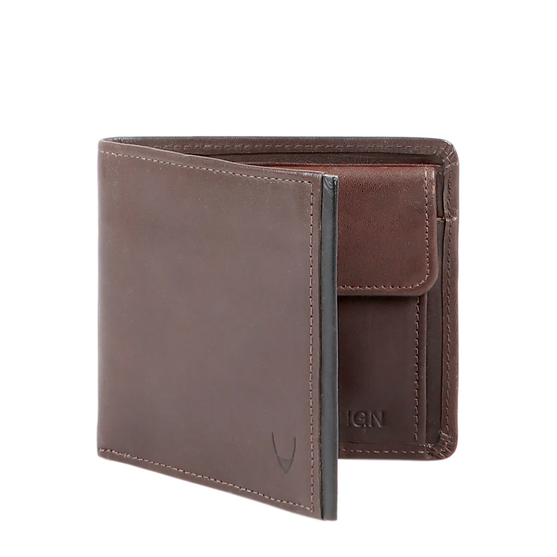 265-030 Brown Leather Bi-Fold Wallet - Image 2