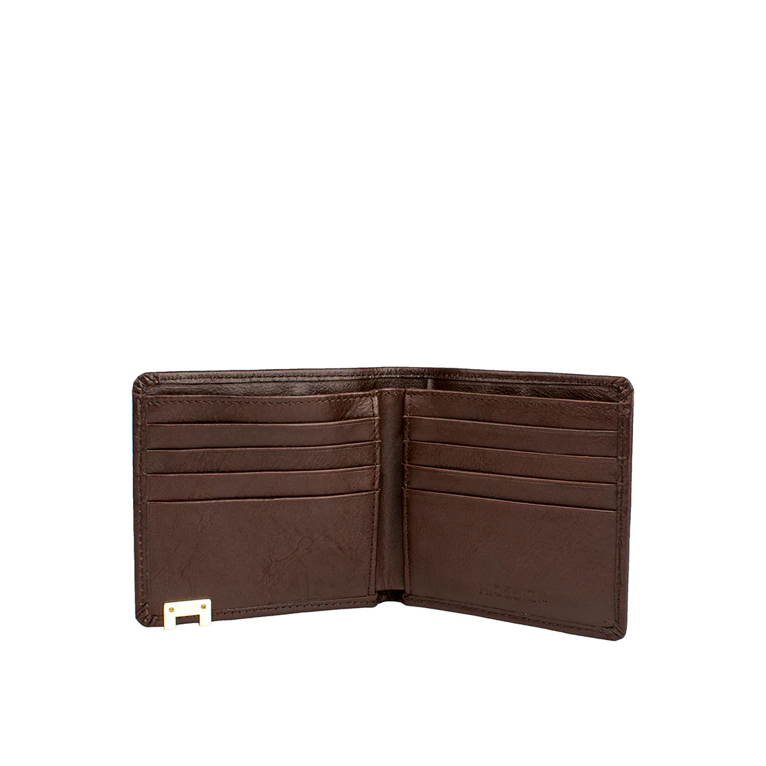 268-017 Brown Leather Bi-Fold Wallet - Image 2