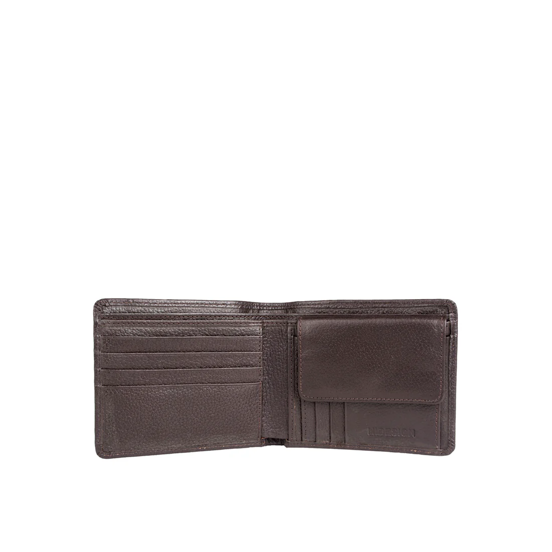 278-L107F  Brown Leather Bi-Fold Wallet - Image 4