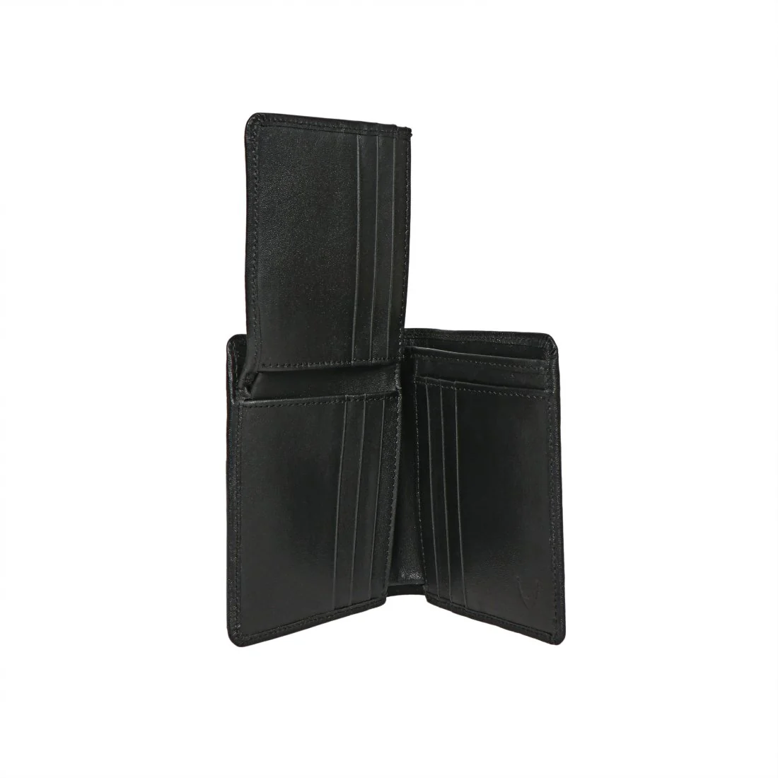 279-144B  Black Leather Bi-Fold Wallet - Image 5