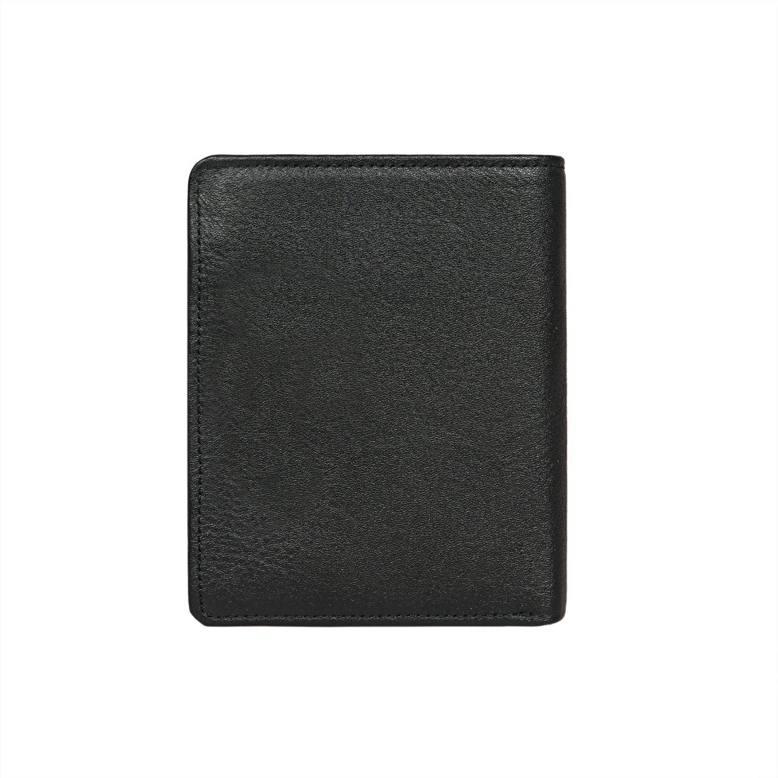 279-144B  Black Leather Bi-Fold Wallet - Image 7