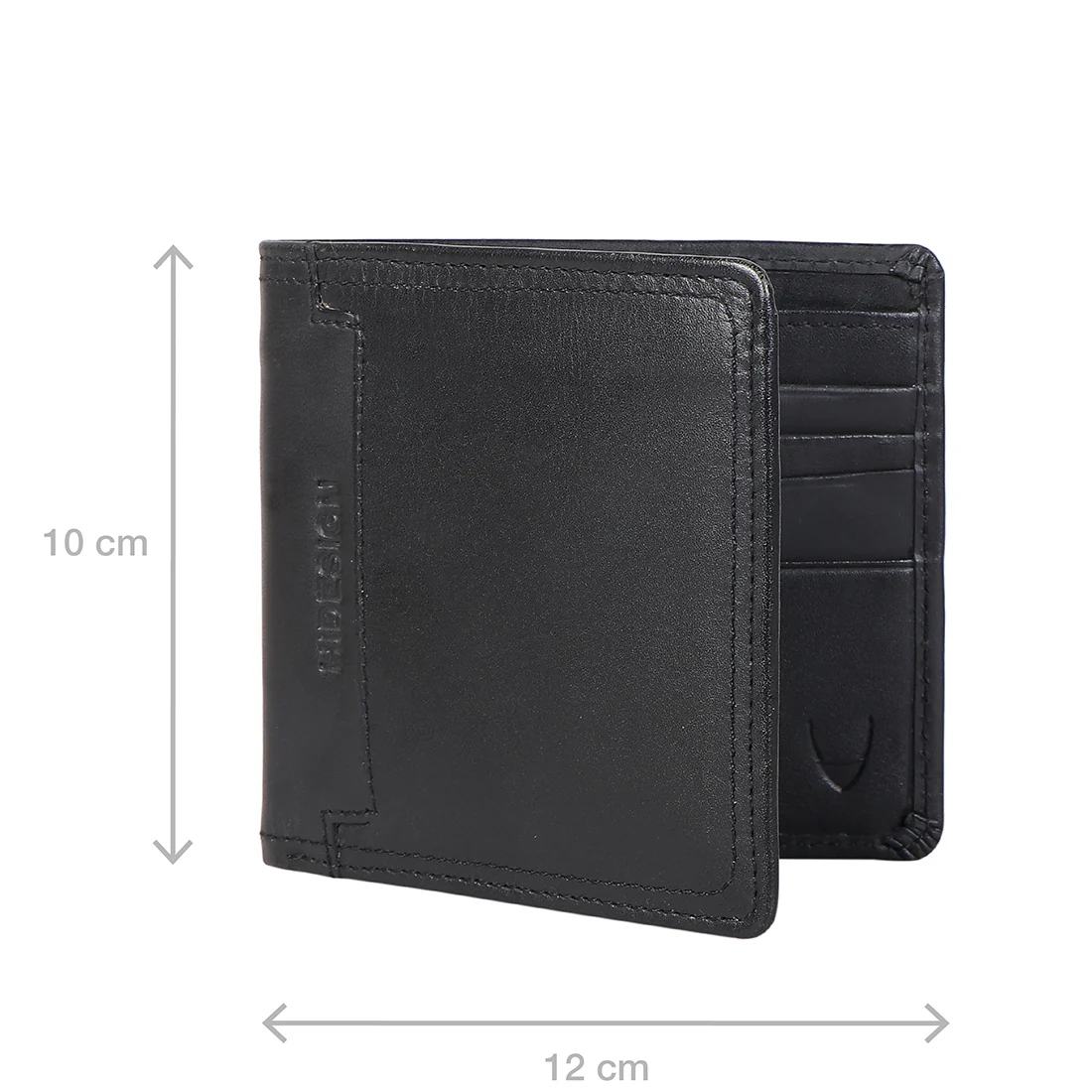282-017 Black Leather Bi-Fold Wallet - Image 7
