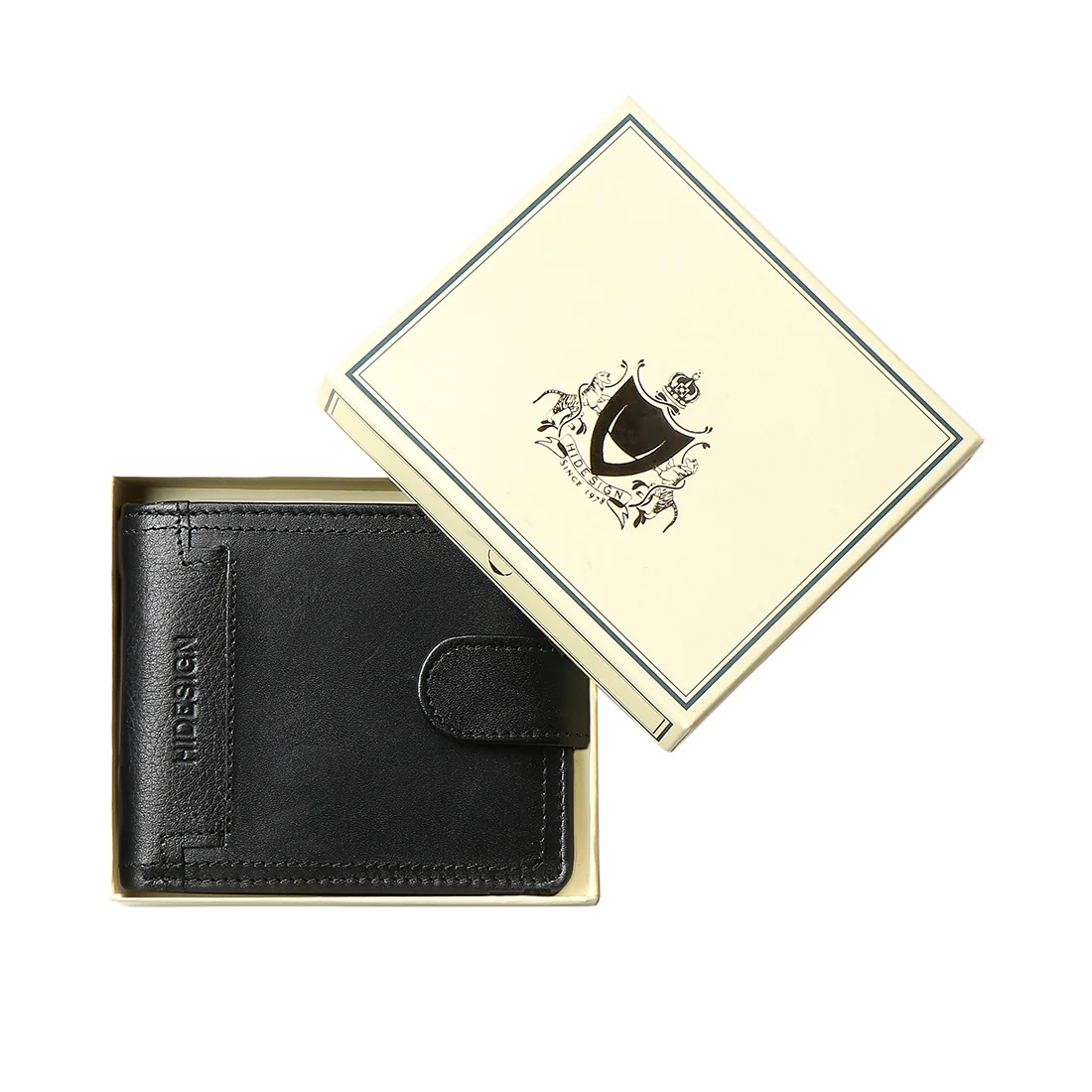 282-L103F Black Leather Bi-Fold Wallet - Image 8