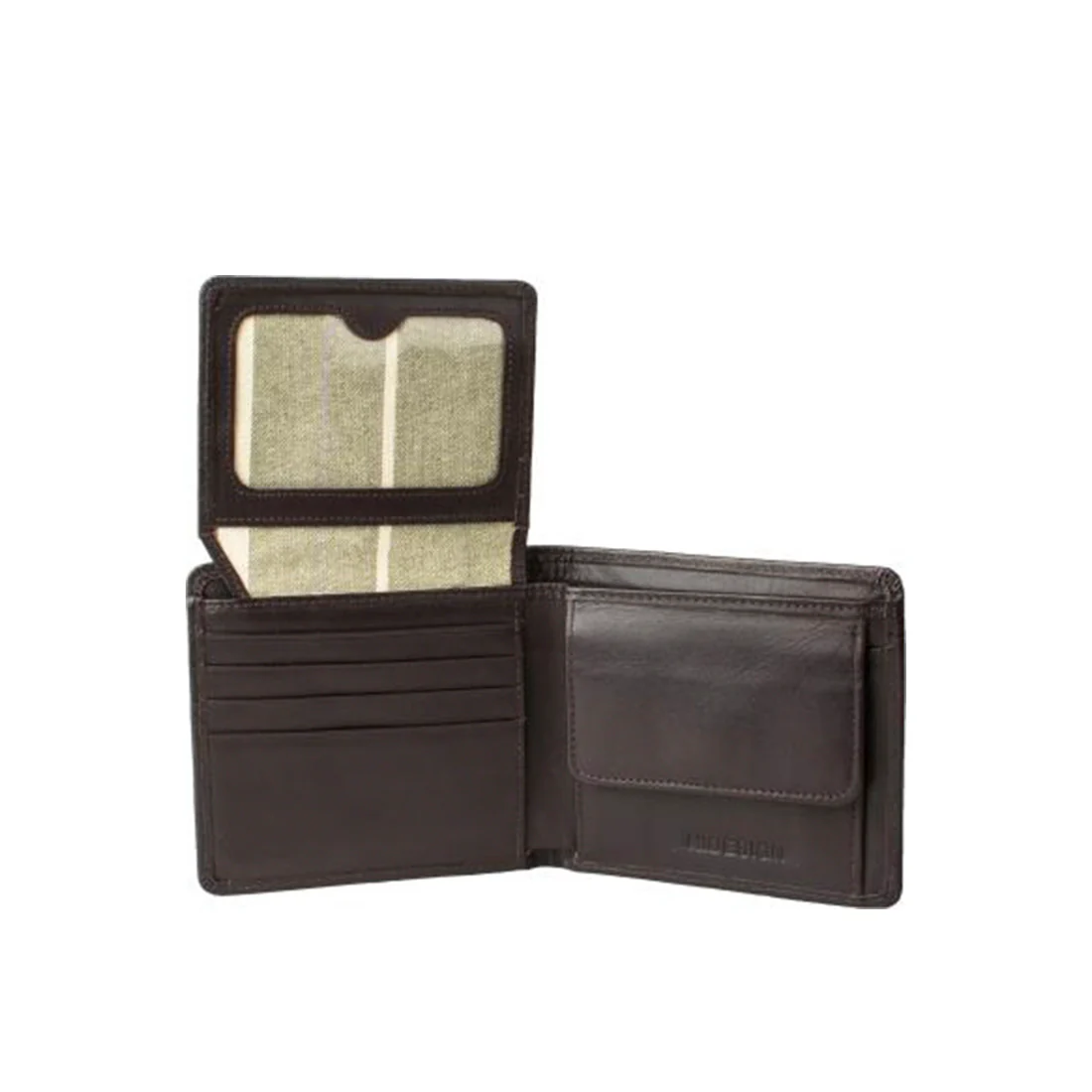 284-010F Brown Leather Bi-Fold Wallet - Image 2