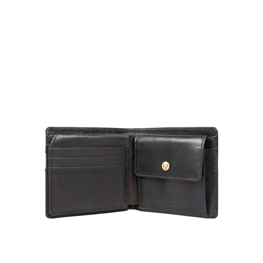 286-010F Black Leather Bi-Fold Wallet - Image 4