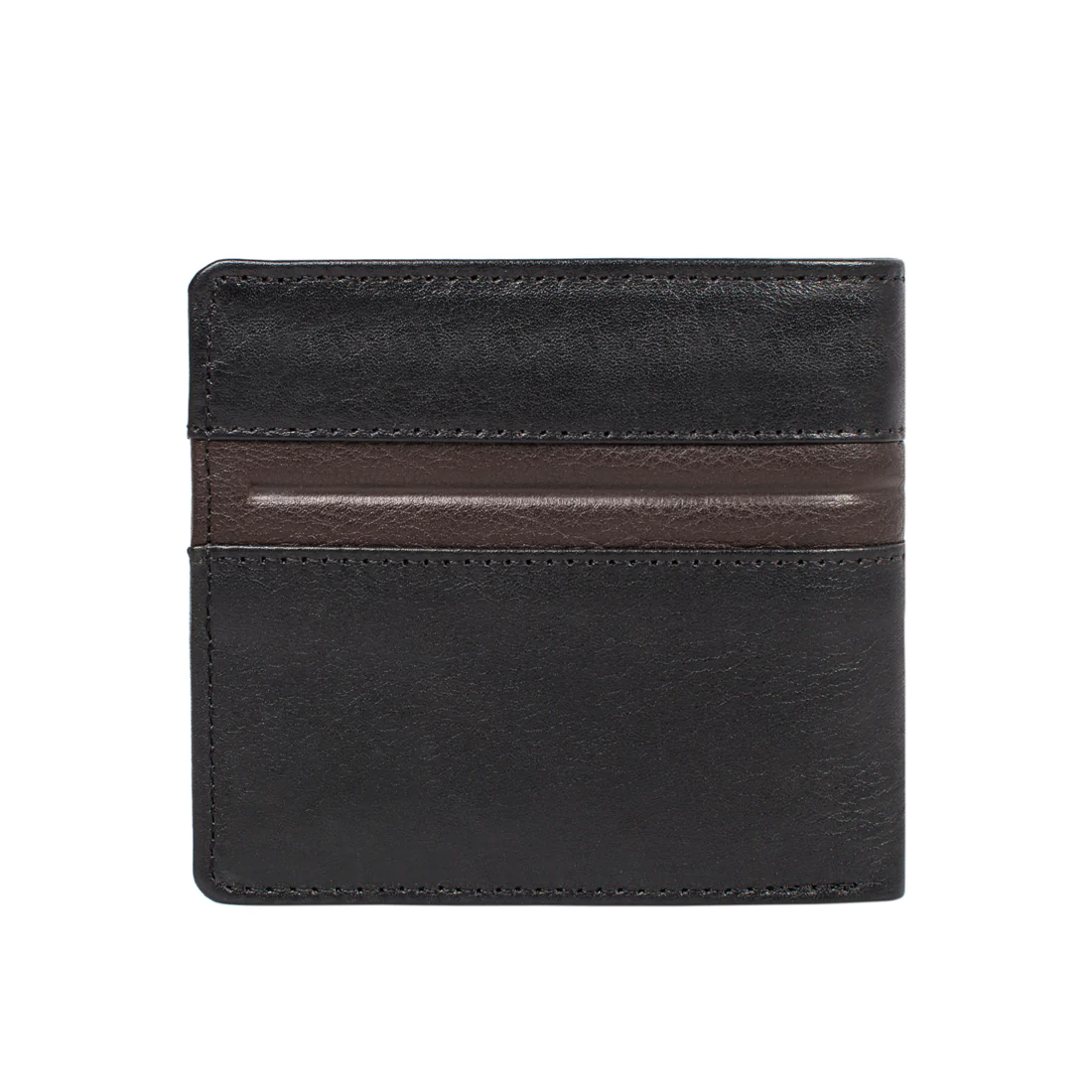 286-010F Black Leather Bi-Fold Wallet - Image 5