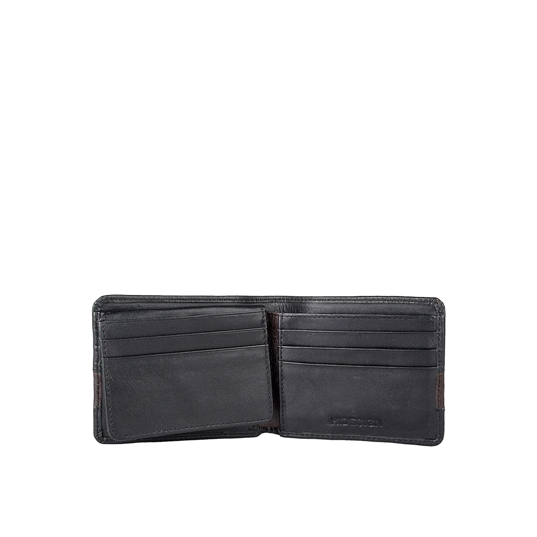 286-2021S- Black Leather Bi-Fold Wallet - Image 2