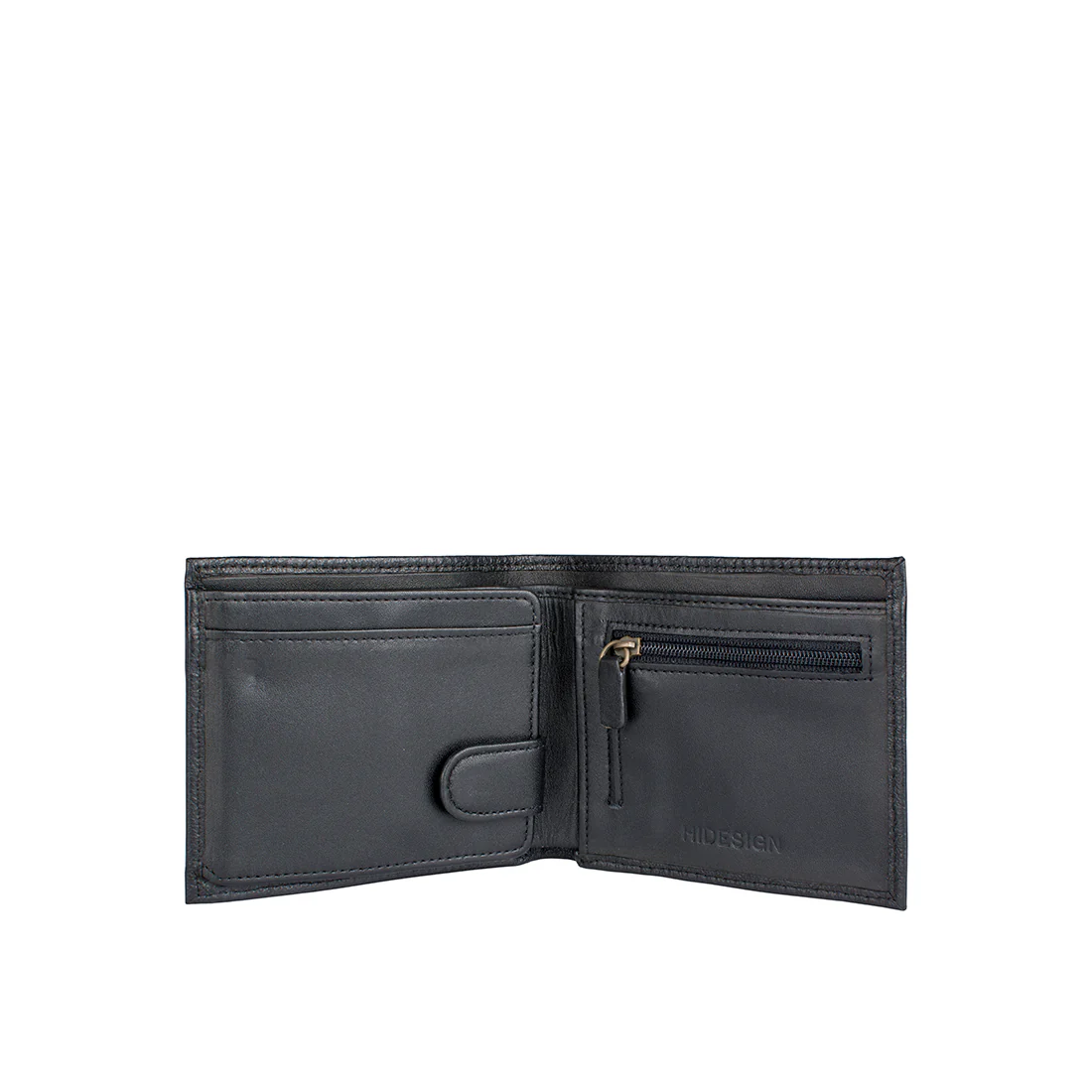288-L103F Black Leather Bi-Fold Wallet - Image 2