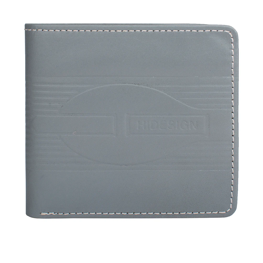 289-017 Grey Leather Bi-Fold Wallet