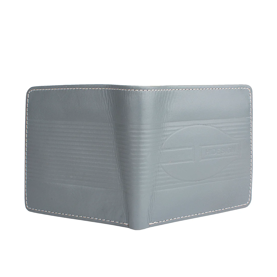 289-017 Grey Leather Bi-Fold Wallet - Image 3