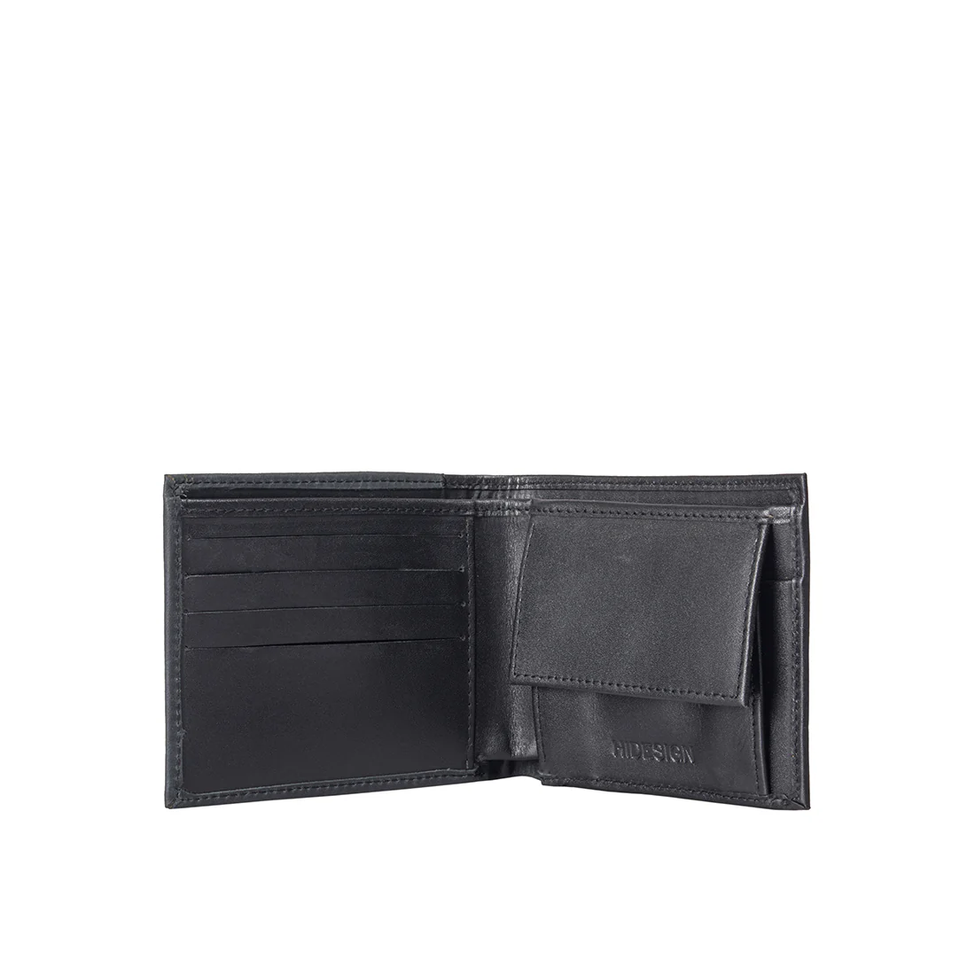 295-030 Black Leather Bi-Fold Wallet - Image 2