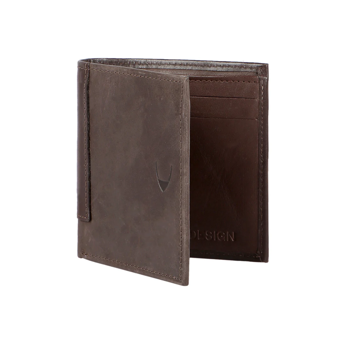 295-307 Brown Leather Bi-Fold Wallet - Image 4