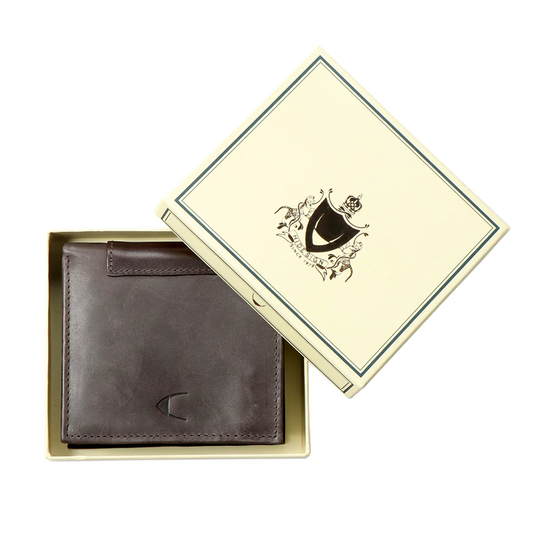 295-307 Brown Leather Bi-Fold Wallet - Image 7