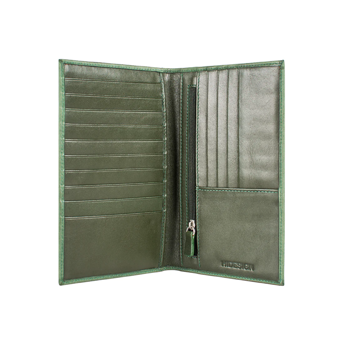 296-031F (Rf) Green Leather Passport Holder - Image 3