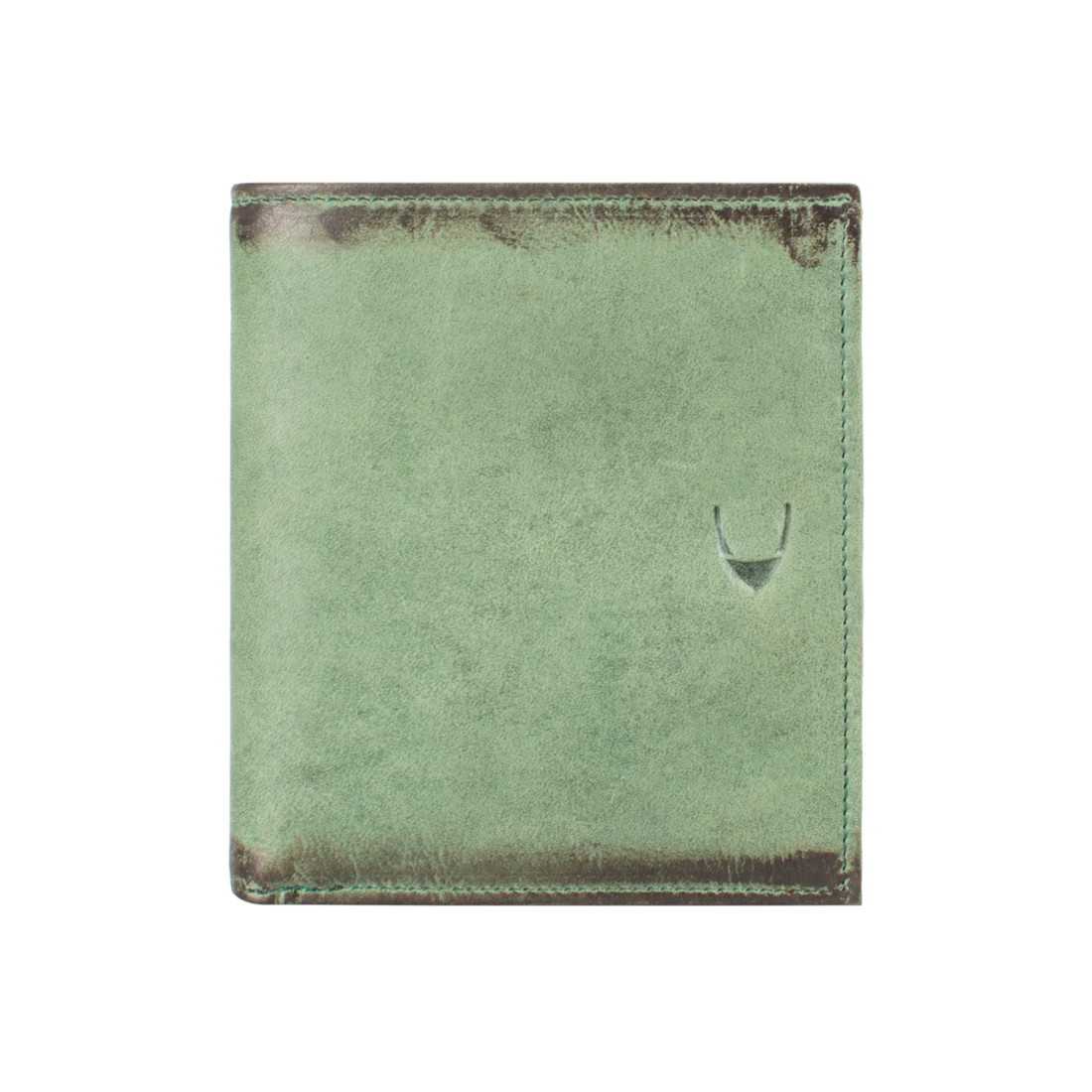 296-L105 Green Leather Bi-Fold Wallet - Image 3