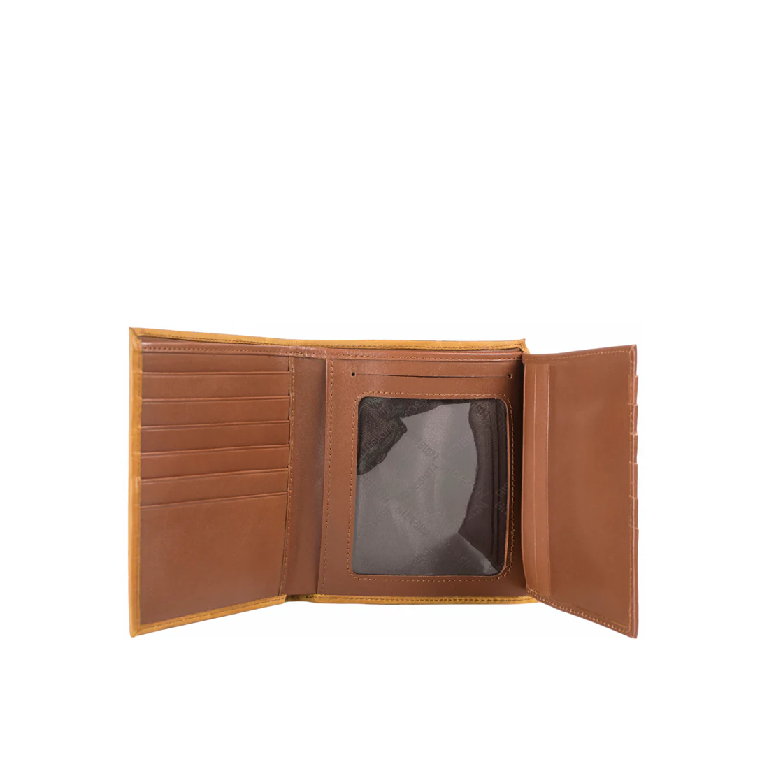 296-L105 Tan Leather Bi-Fold Wallet - Image 5