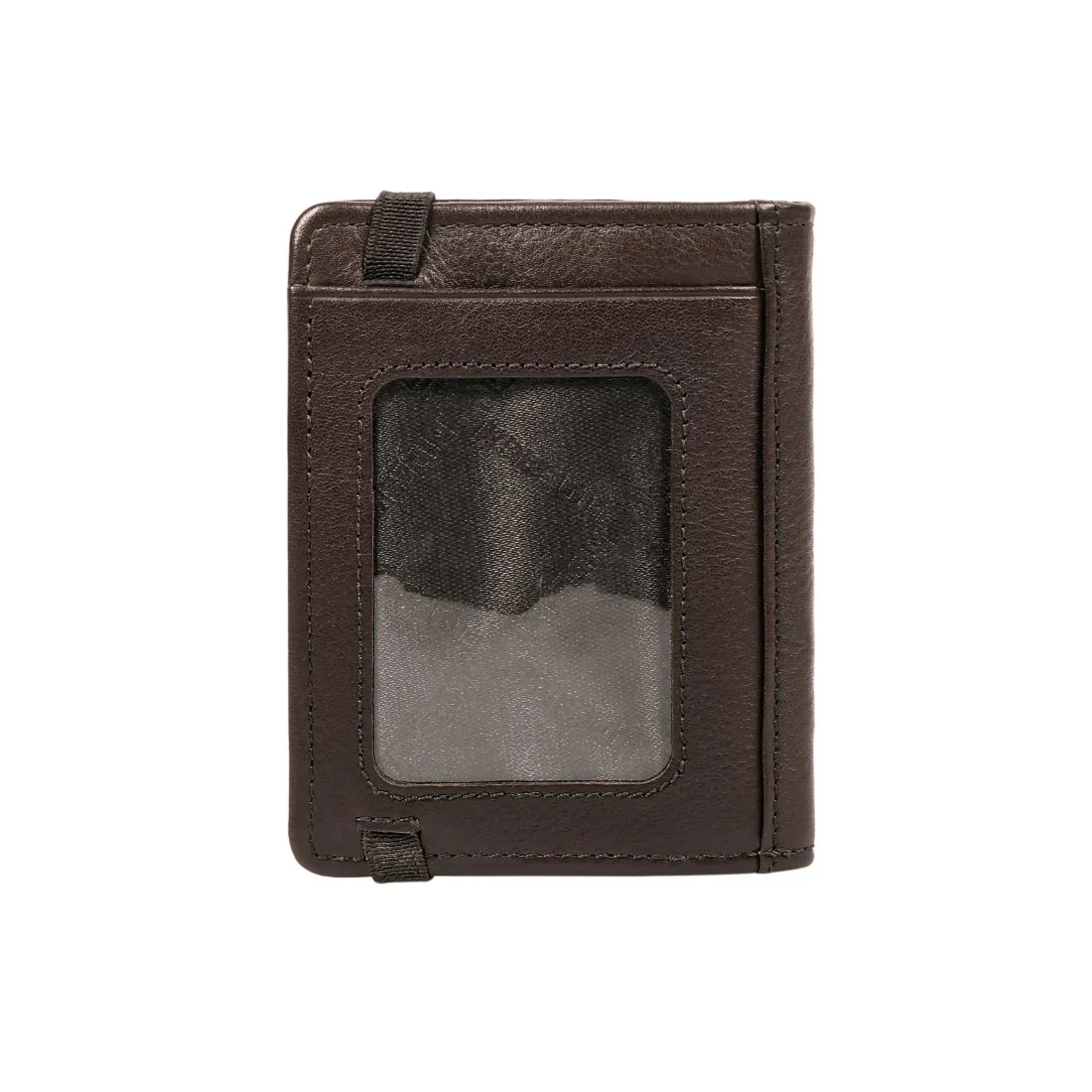 297-010B  Brown Leather Card Holder - Image 5