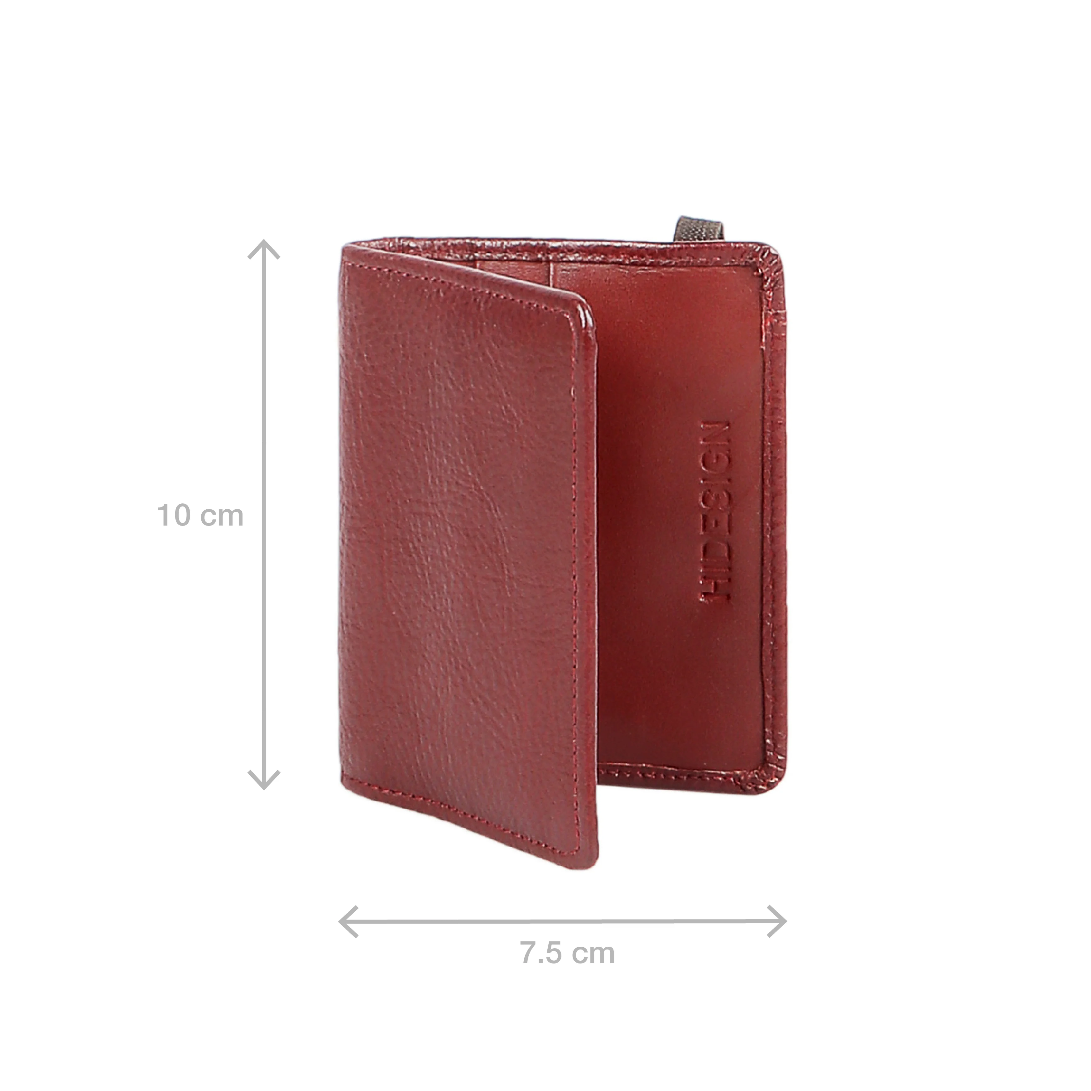 297-010B Marsala Leather Card Holder - Image 4