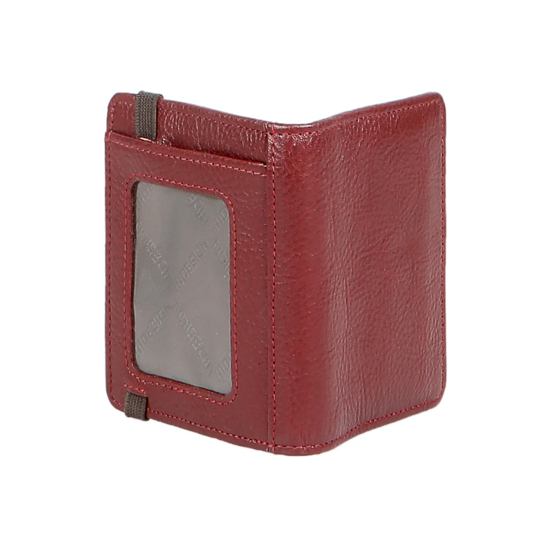 297-010B Marsala Leather Card Holder - Image 7