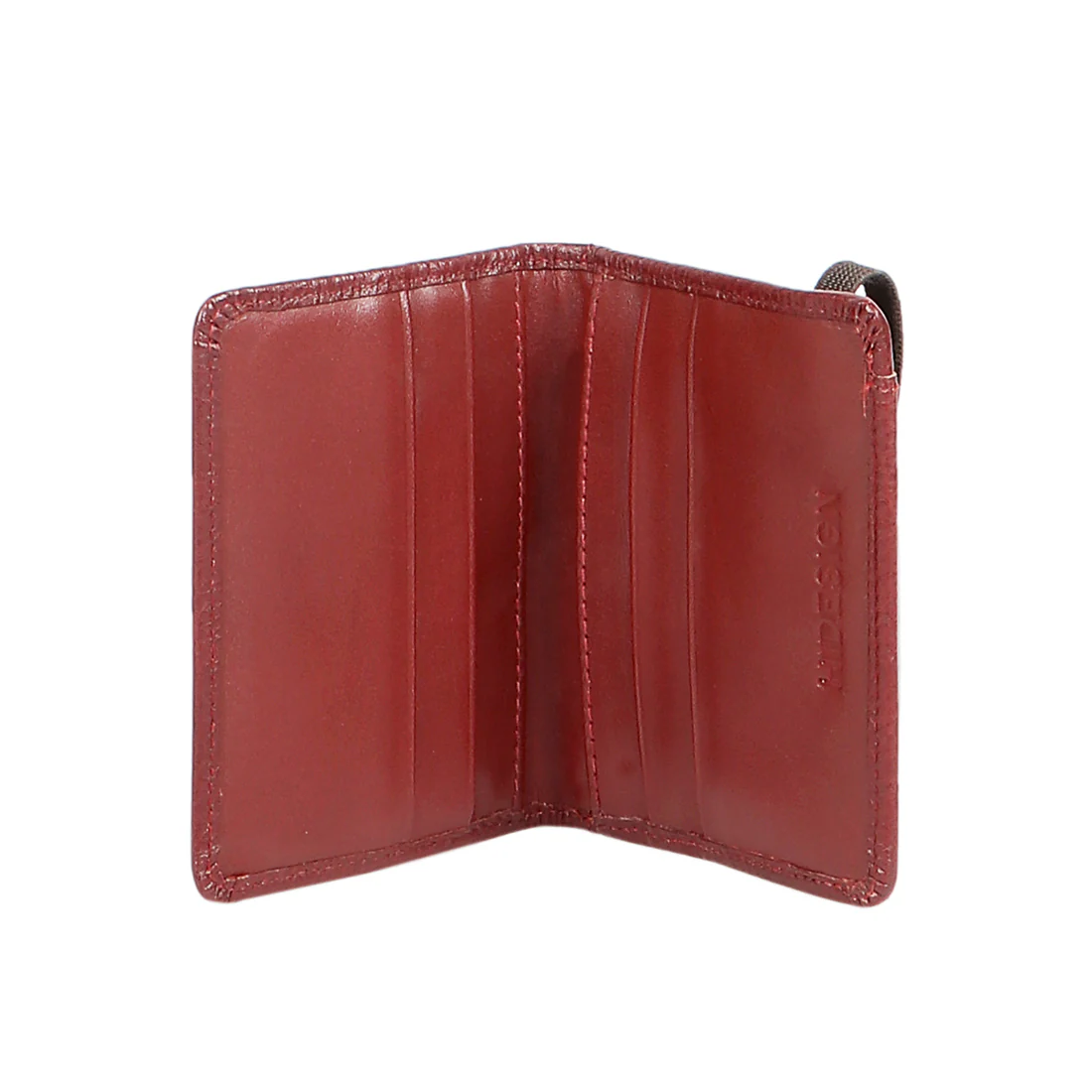 297-010B Marsala Leather Card Holder - Image 2