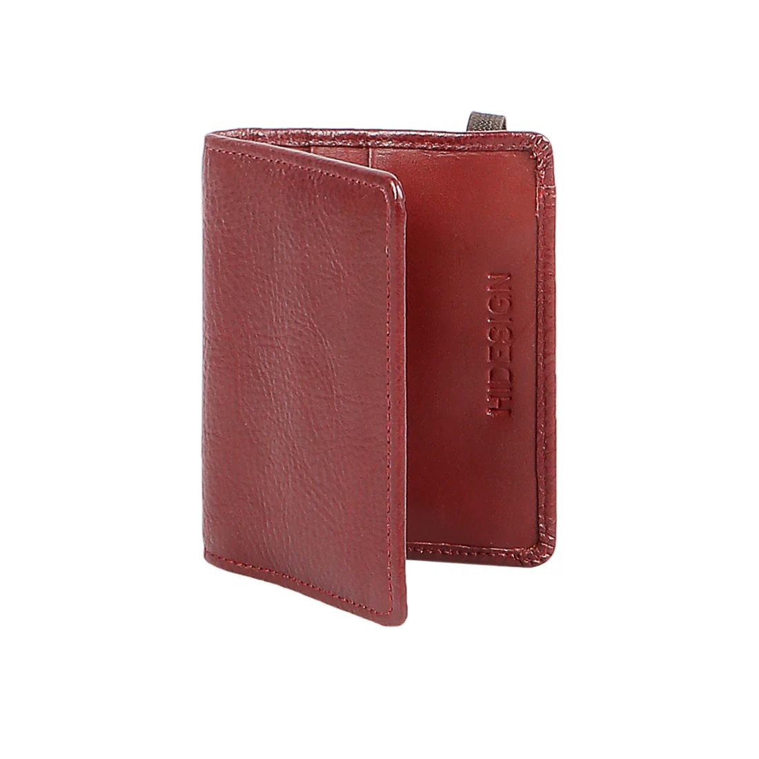 297-010B Marsala Leather Card Holder - Image 5