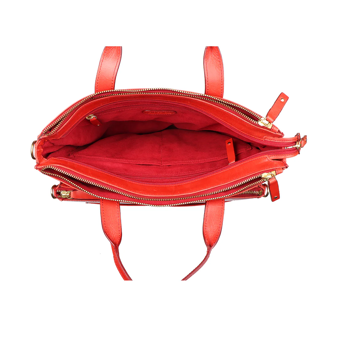 3 Musketeers 03 Red Leather Satchel - Image 8
