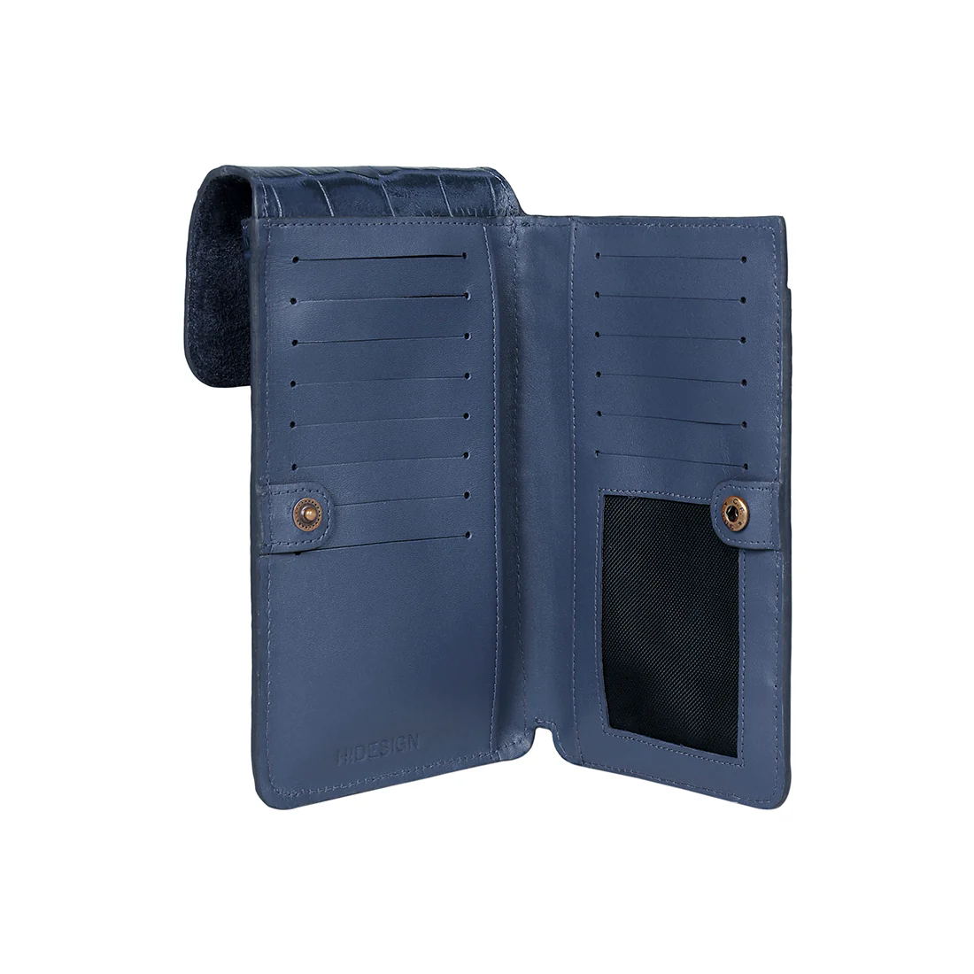 3 Musketeers W2 Blue Leather Sling Wallet - Image 5