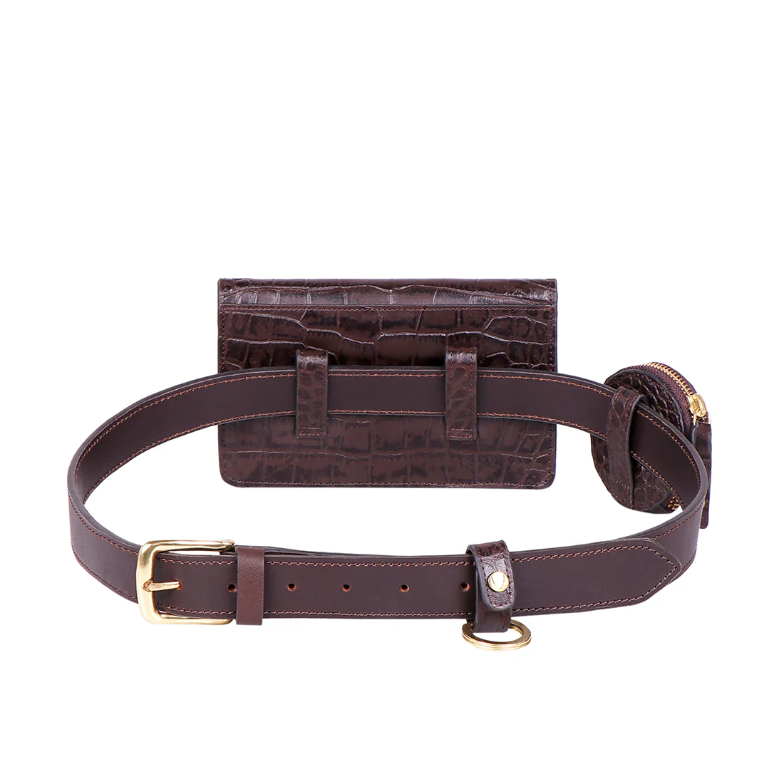 3 Musketeers W4 Brown Leather Belt Wallet Wallet - Image 4