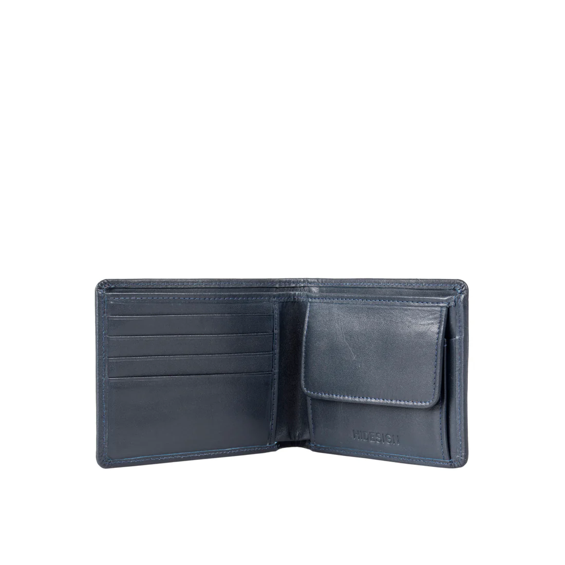 300-030 Blue Leather Bi-Fold Wallet - Image 2