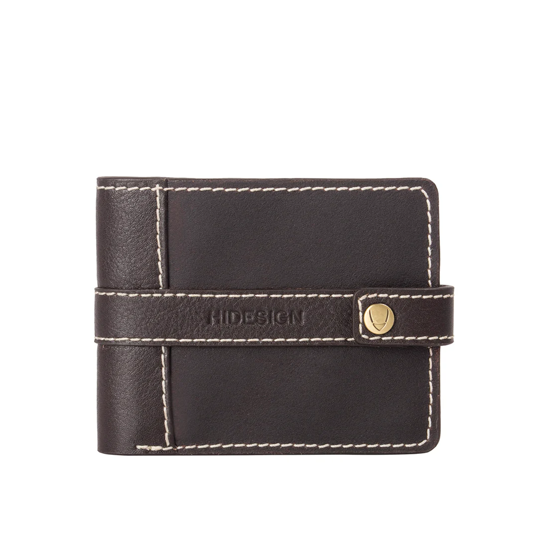 308-017 Sb Brown Leather Bi-Fold Wallet