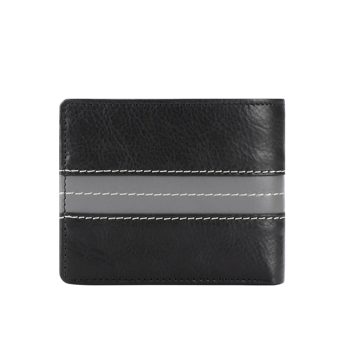 311-490 Sb Black Leather Bi-Fold Wallet - Image 4