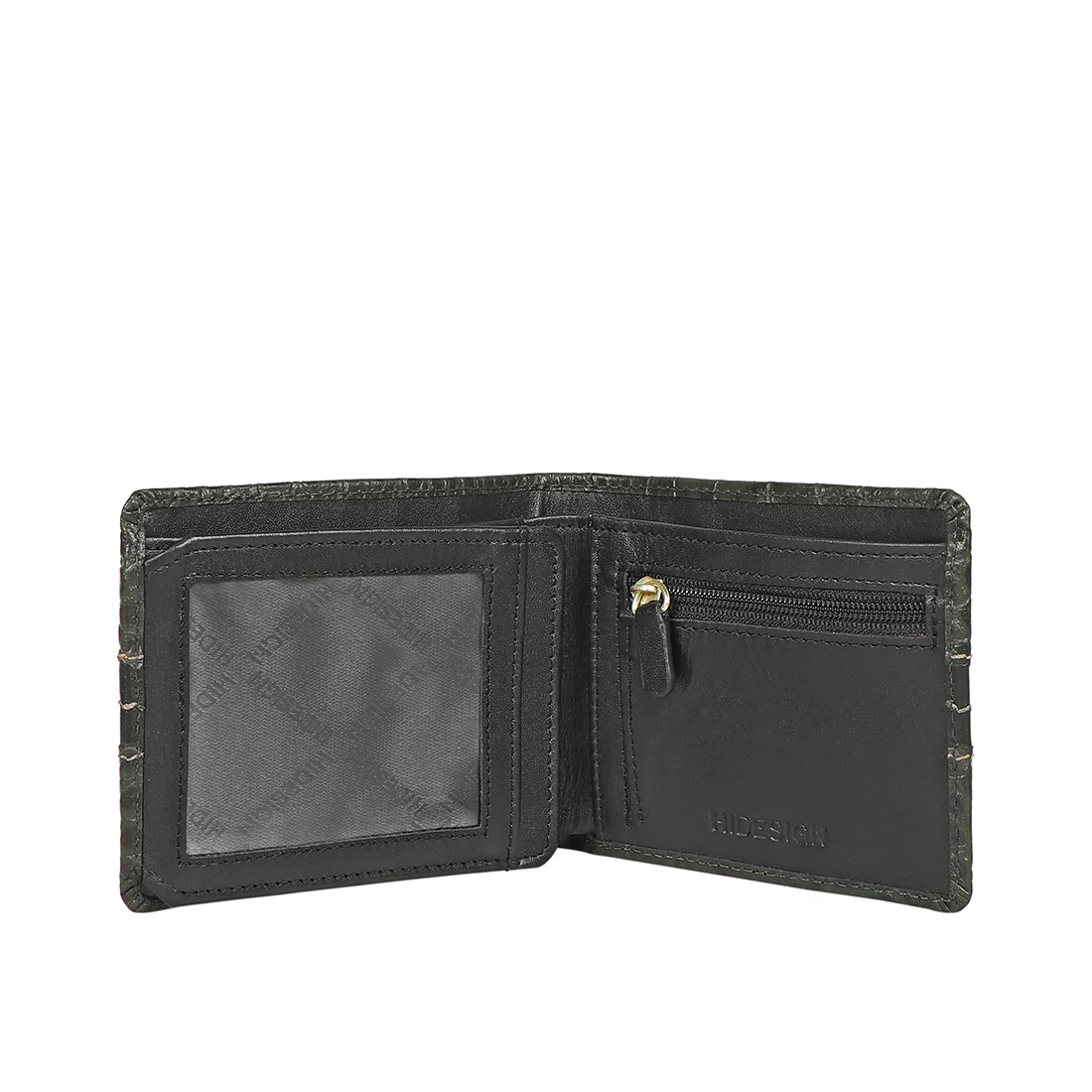 311-490 Sb Green Leather Bi-Fold Wallet - Image 3