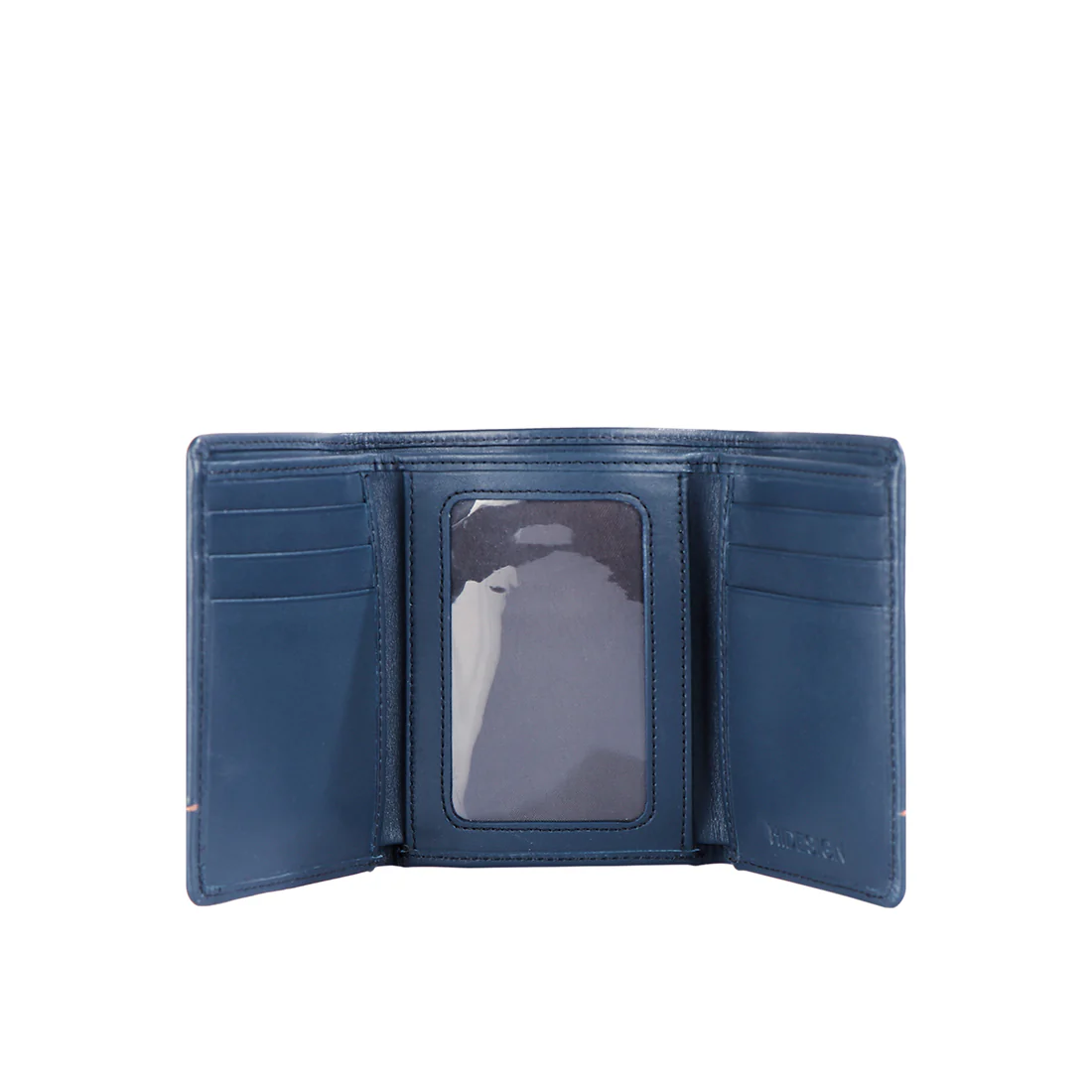 313-259 Tf Blue Leather Trifold Wallet - Image 3
