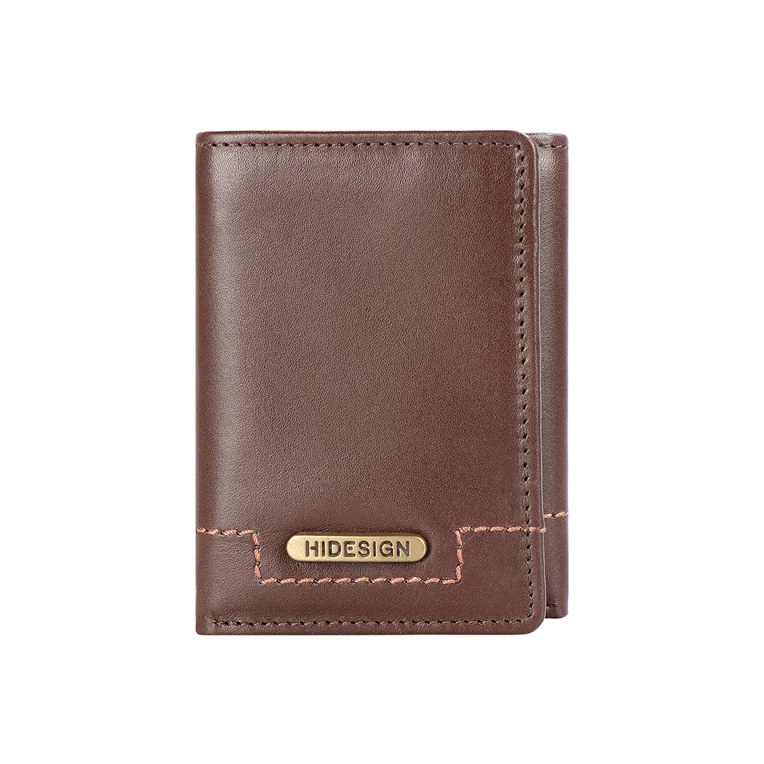 313-259 Tf  Brown Leather Trifold Wallet