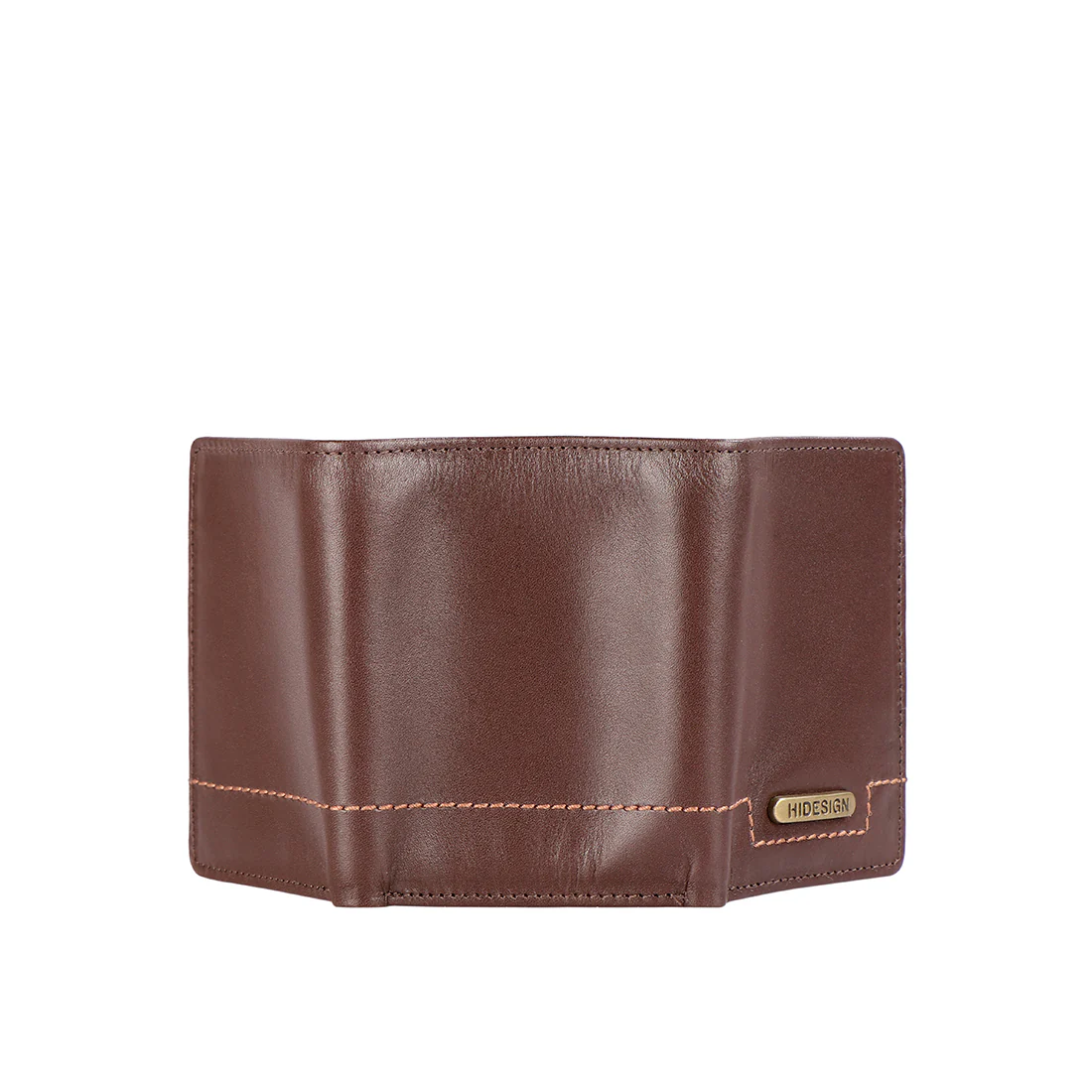 313-259 Tf  Brown Leather Trifold Wallet - Image 5